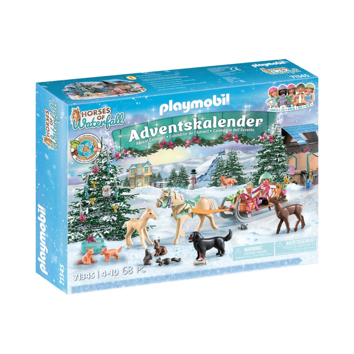Playmobil 71345 Horses of Waterfall Christmas Sleigh Advent Calendar Mib/new