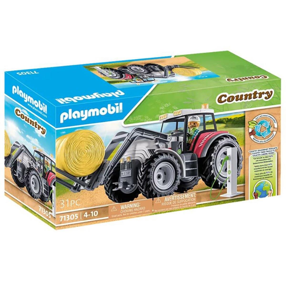 Playmobil Country Large Tractor with Accessories Building Set