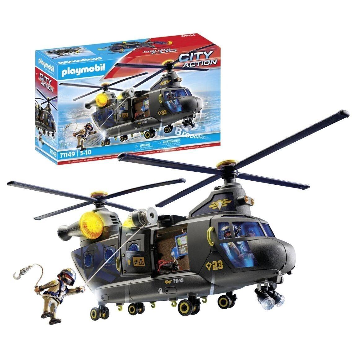 Playmobil City Action 71149 Tactical Police: Large Helicopter Mib/new