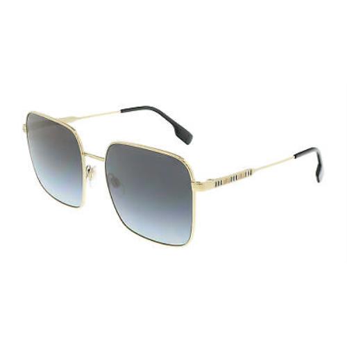 Burberry 0BE3119 11098G Jude Square Full Rim Light Gold Sunglasses