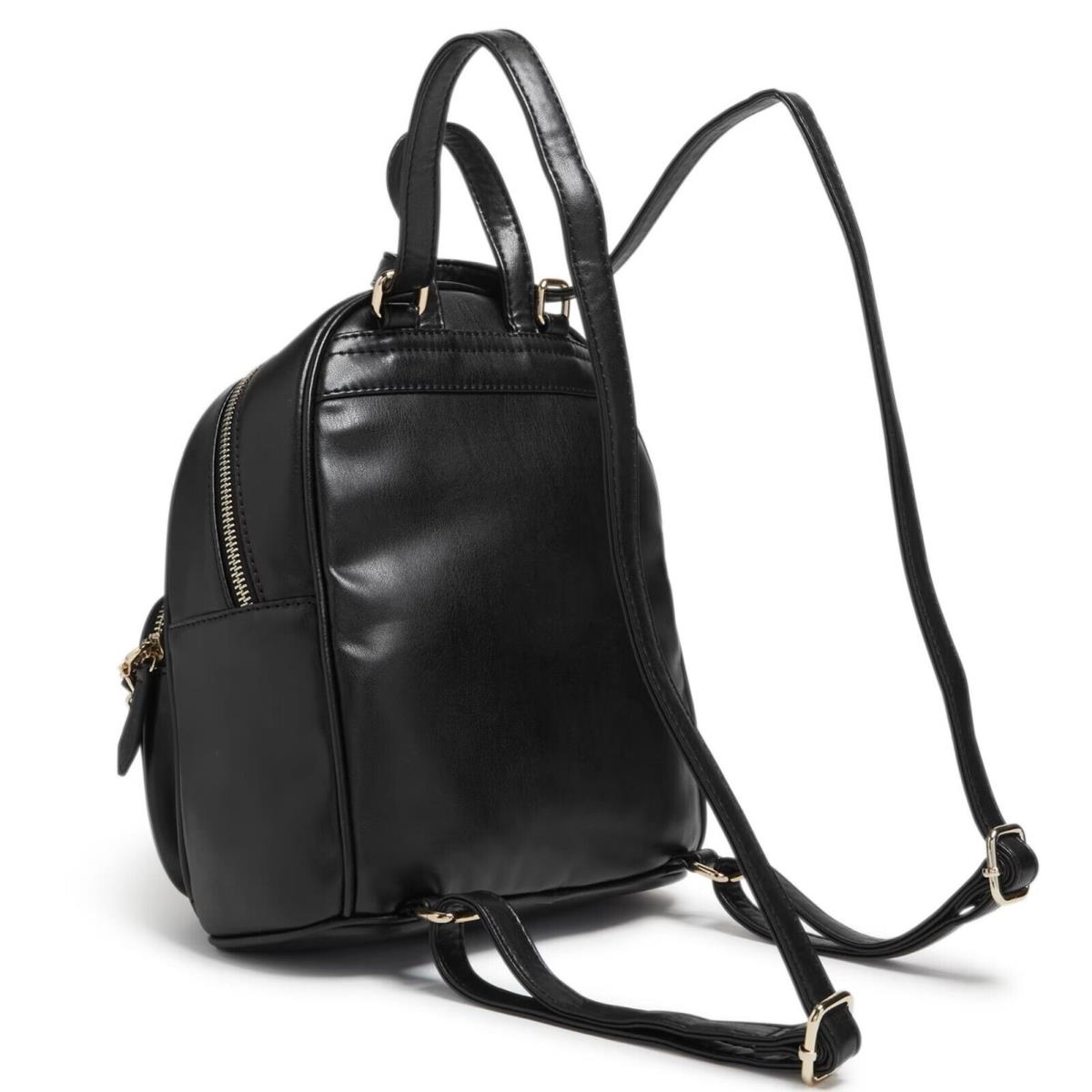 Guess Women`s Quilted Backpack Convertibal Crossbody Handbag Bag - Black