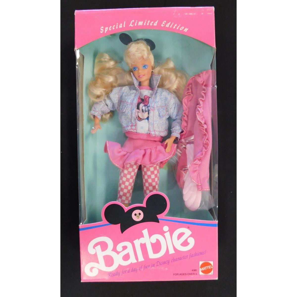 Barbie 1990 Disney Character Fashions Minnie Mouse Doll By Mattel - - 4385