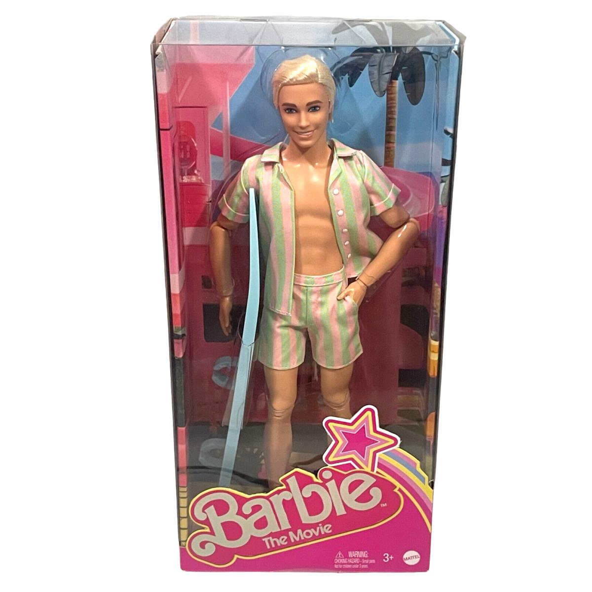 Barbie The Movie Ken Doll Surfer Ryan Gosling Beach Short Set Surfboard