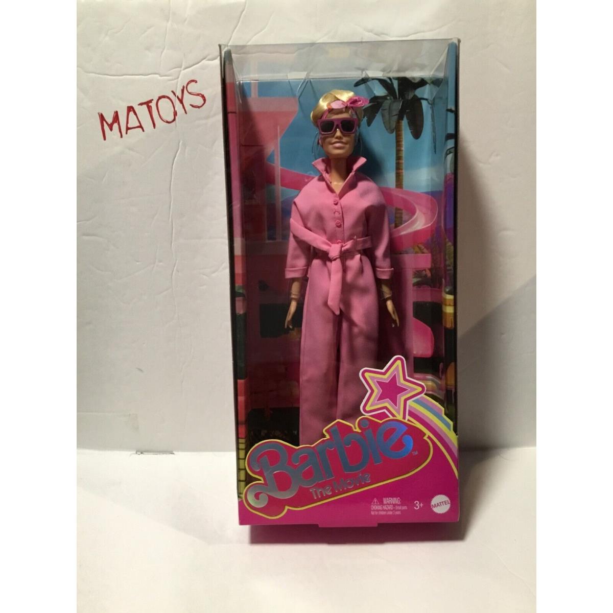 2023 Barbie The Movie Doll Margot Robbie in Pink Power Jumpsuit BN