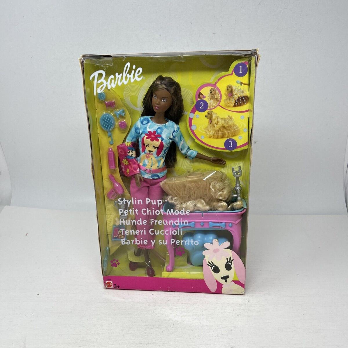 2002 Mattel Barbie Stylin Pup Ginger 56685 African American Foreign Issue