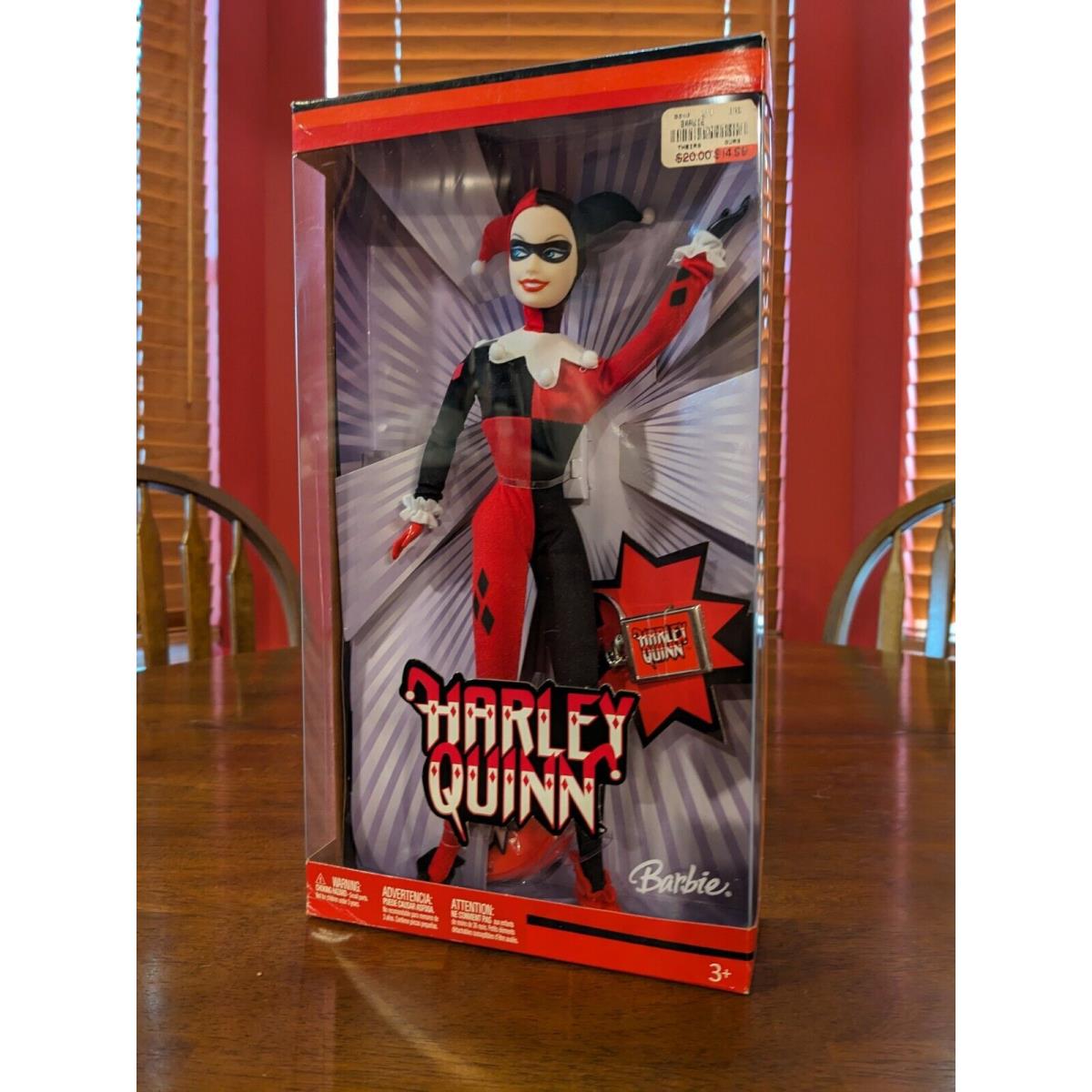 Barbie DC Comics Harley Quinn Doll 2005 Mattel H7616 Nrfb