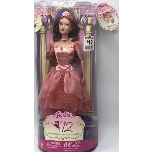Nrfb Barbie IN The 12 Dancing Princesses Princess Edeline Doll Mattel 2006 Mib