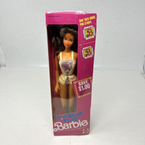 Fashion Play Barbie Brunette Doll 1990 Mattel