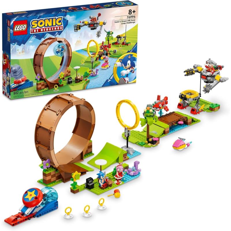 Lego Sonic The Hedgehog Sonic s Green Hill Zone Loop Challenge 76994 Toy Set