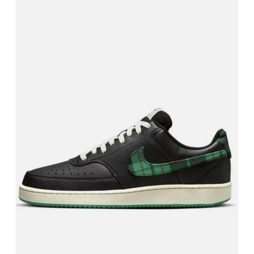 Nike Court Vision Low Men`s Black Stadium Green Athletic Sneaker Shoes