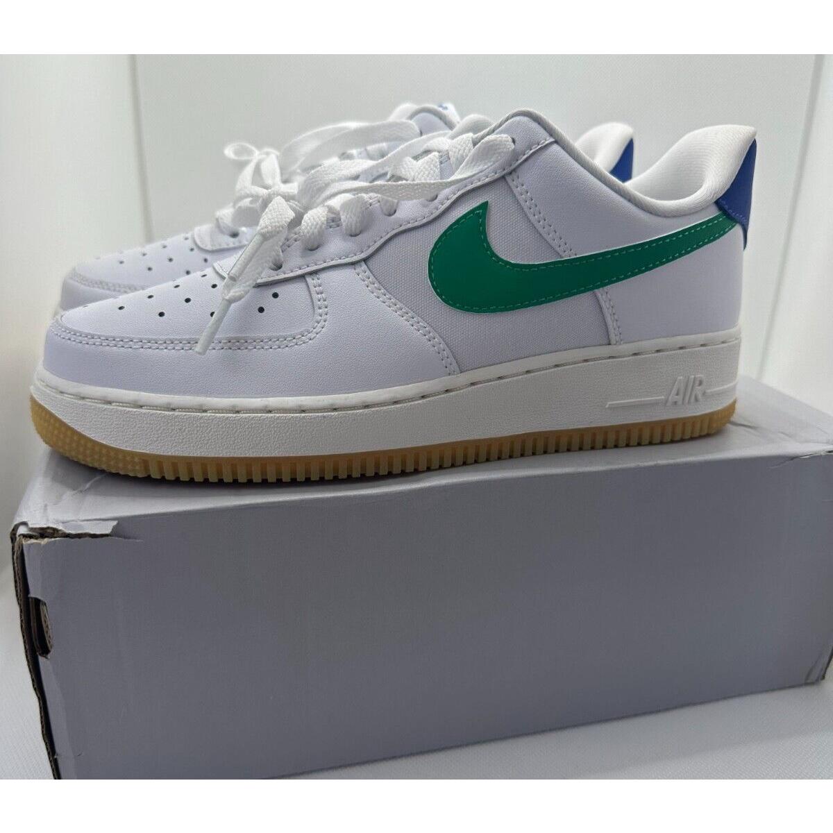 Nike Womens 7.5 Air Force 1 `07 White Stadium Green Casual Shoes DD8959-110 - White