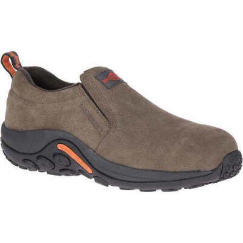Merrell Work Men`s Jungle Moc Alloy Toe Work Shoe Gunsmoke - J85775 Gunsmoke - GUNSMOKE