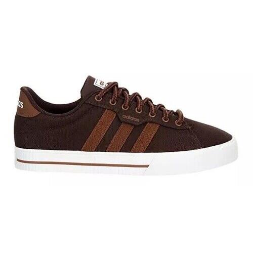 Adidas Daily 3.0 Men`s Canvas Sneakers Shoes Low Top Casual Skate Trainer Brown - Brown