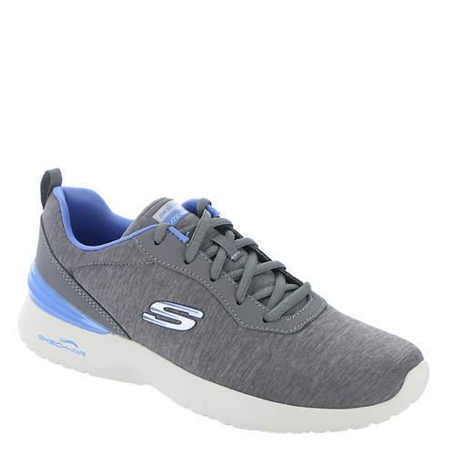 Womens Skechers Sport Skech-air Dynamight Pure Serene Grey/blue Mesh Shoes - Grey/Blue