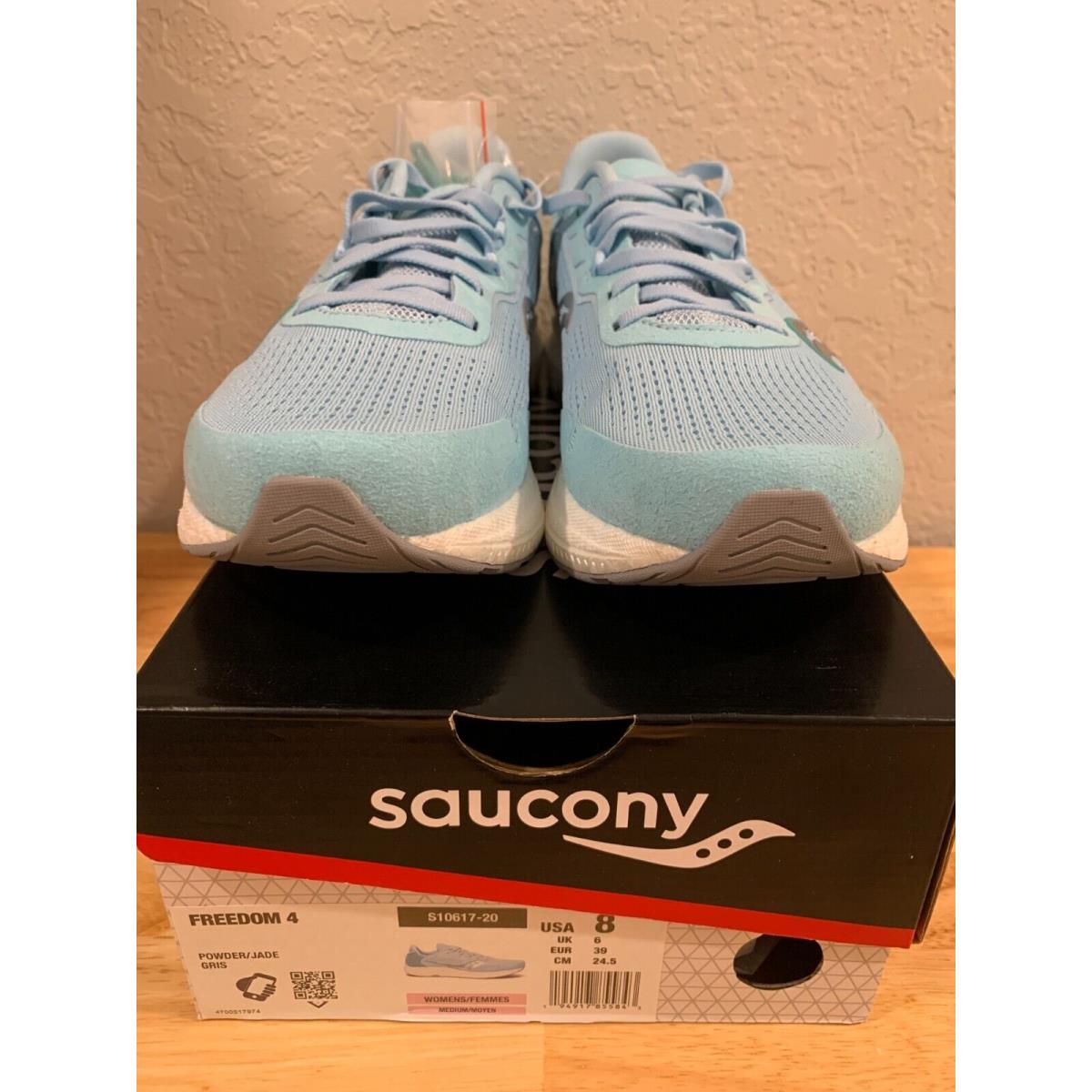Saucony Freedom 4 Women`s Running Shoes Blue US 8 S10617-20