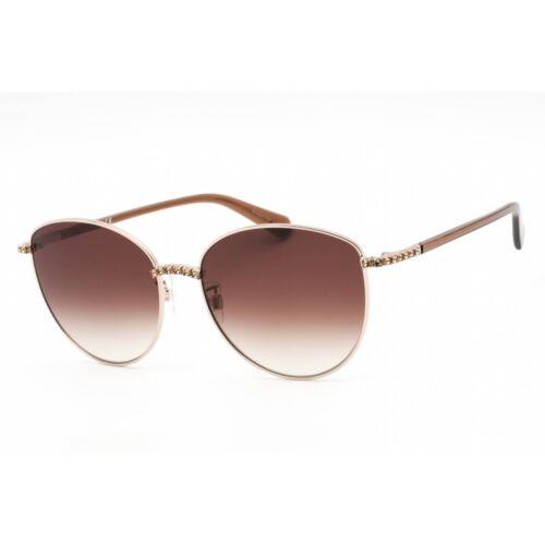 Swarovski Women`s Sunglasses Shiny Rose Gold Metal Cat Eye Frame SK0344-H 28F