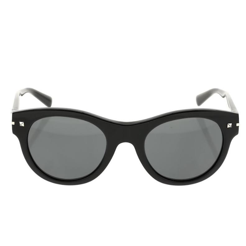 Valentino Women`s VA4020 Round 51mm Black Sunglasses S2905
