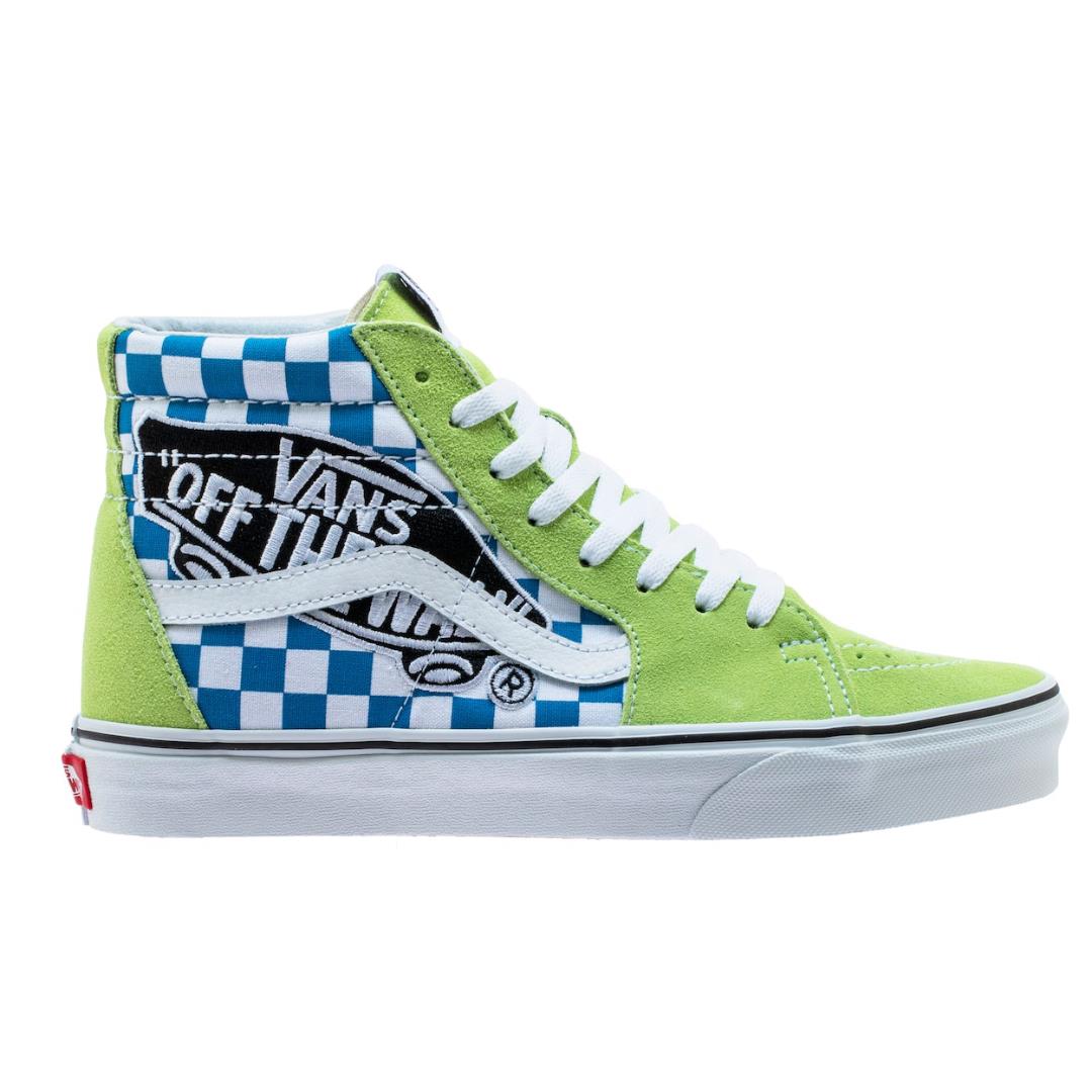 Size 10.5 Vans Skate Sk8-Hi Off The Wall Patch Sharp Green Shoes