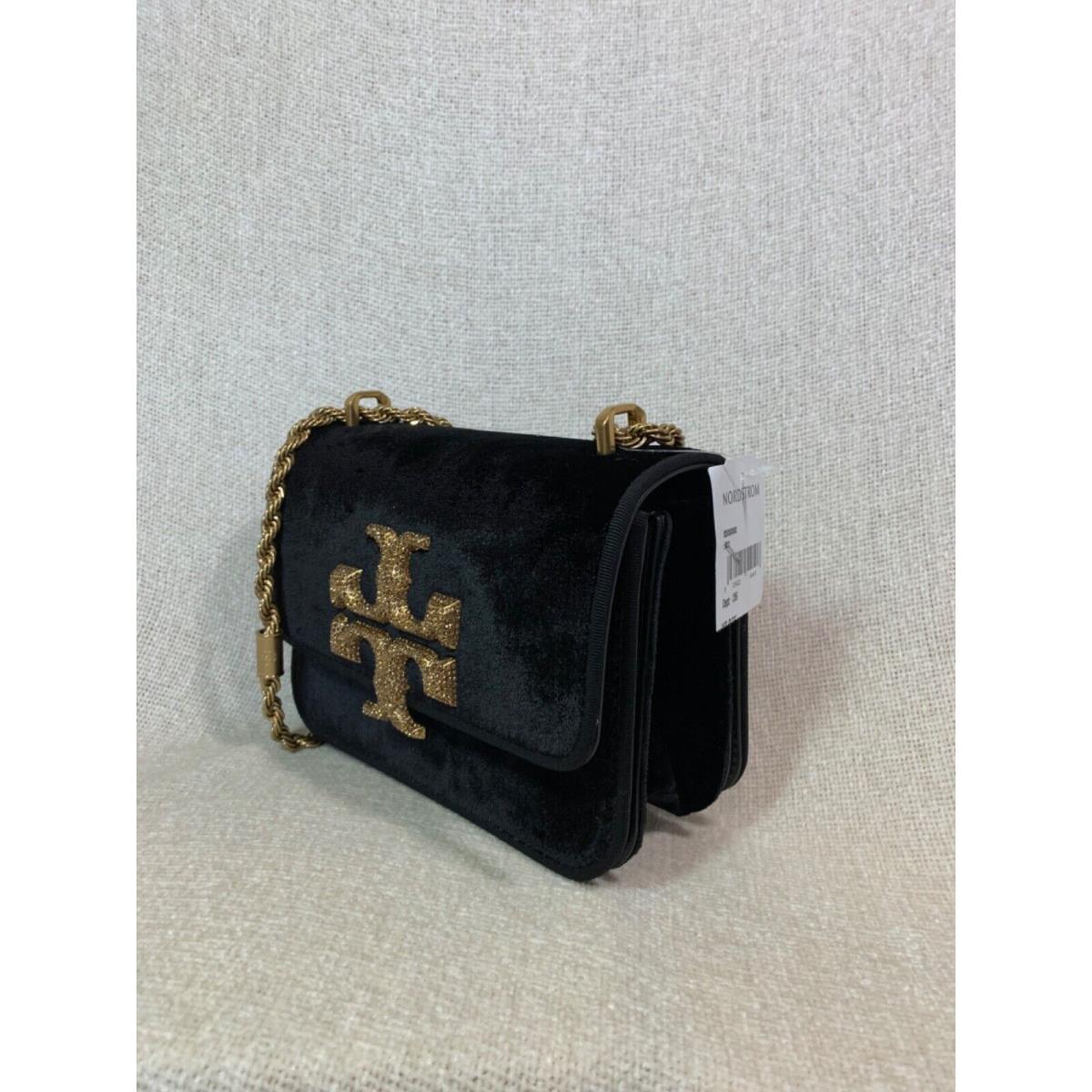 Tory Burch Black Velvet Eleanor Small Shoulder Bag - Hard TO Find