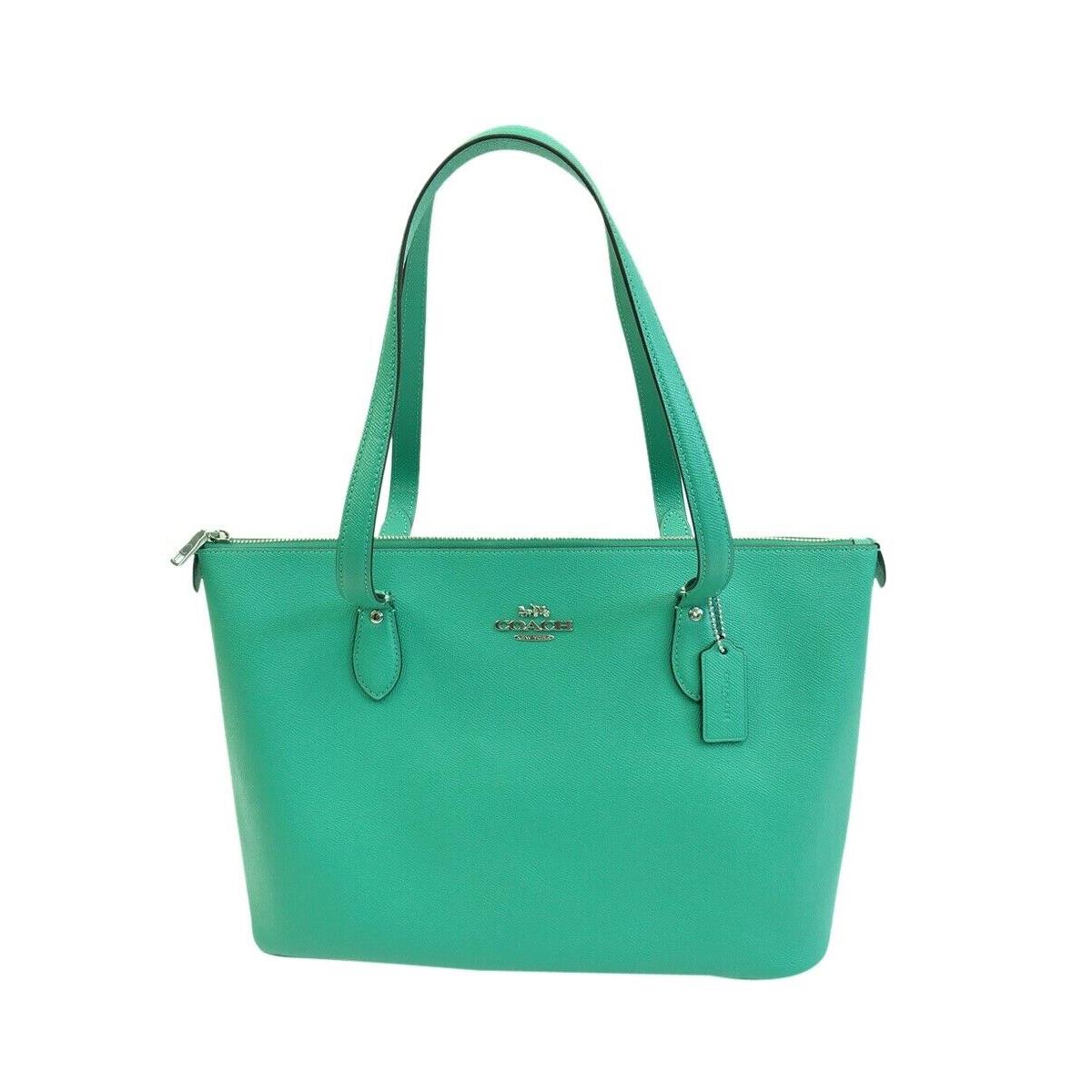 Coach Gallery Tote Bag Bright Green