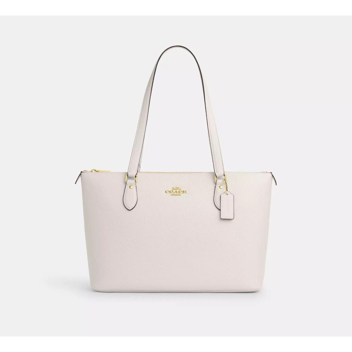 Coach Women`s Gallery Leather Zip Tote Bag - Chalk - CH285