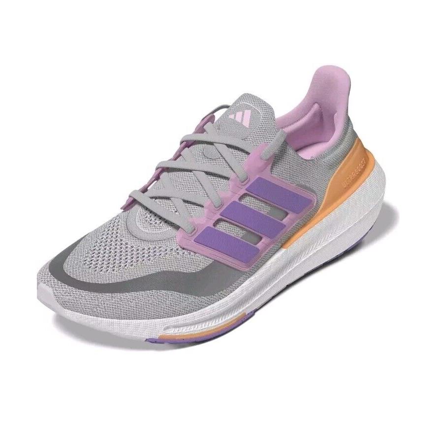 Adidas Women`s Ultraboost 23 Light Running Shoes Grey/violet Fusion/acid Orange - Black