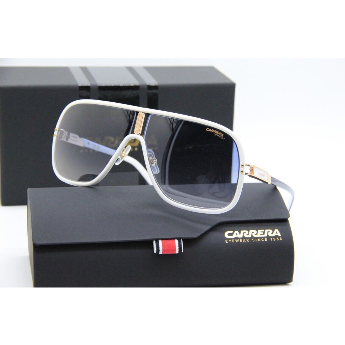 Carrera Flaglab 11 VK608 White Blue Gold Sunglasses W/case 64-10