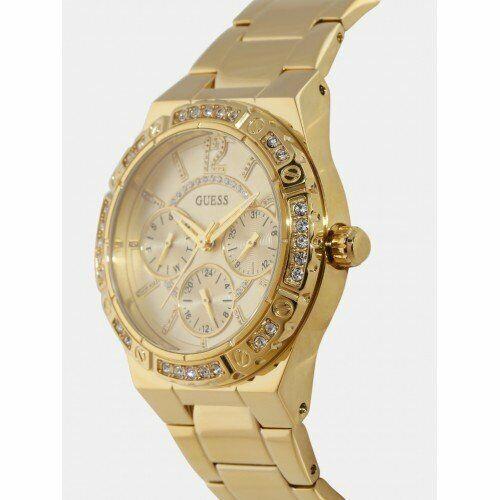 Guess Envy 29mm Gold-tone Stainless Steel Bracelet Case Ladies Watch W0845L2 - Dial: Gold, Band: Gold