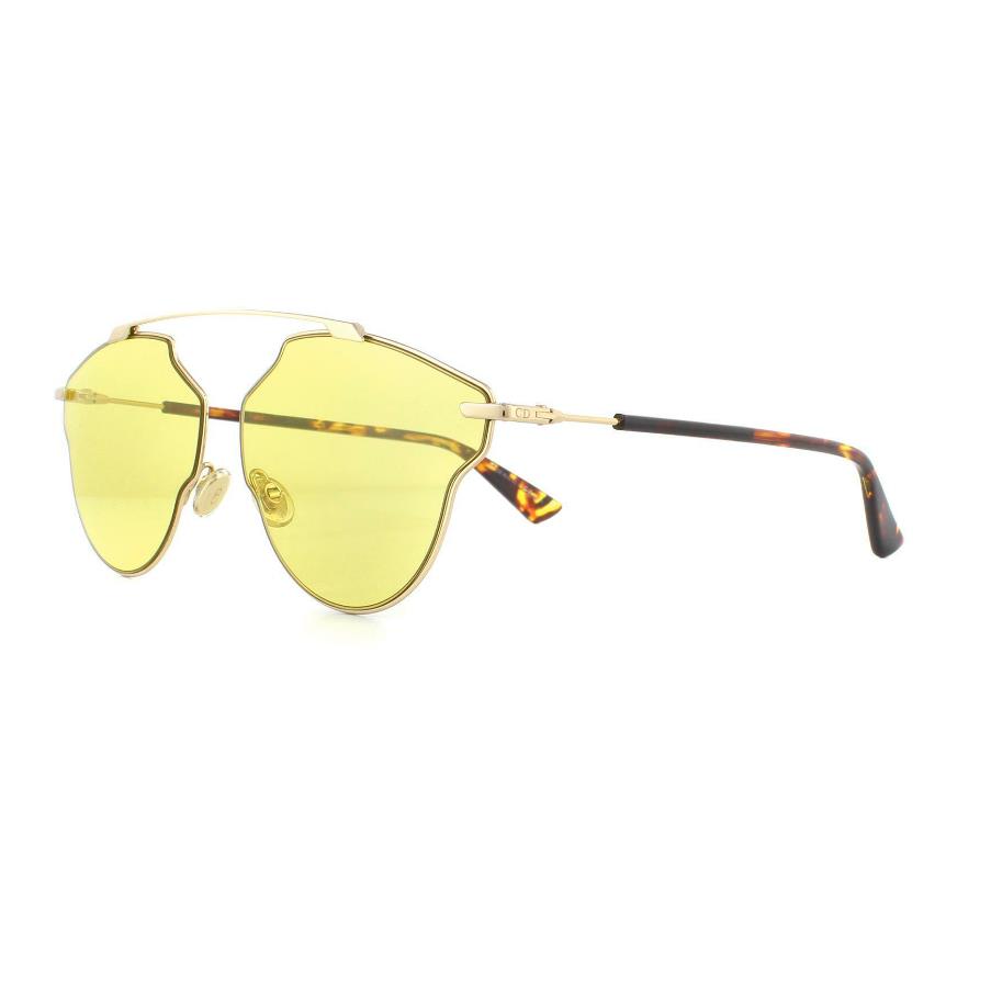 Dior Sunglasses So Real Pop 000 HO Gold Yellow - Gold, Frame: Gold, Lens: Yellow
