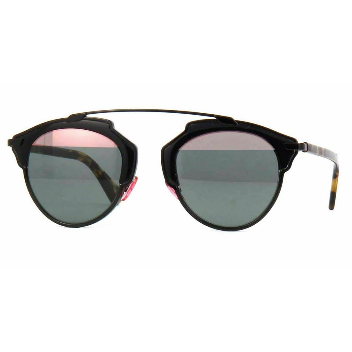 Christian Dior SO Real NT1/ZJ Shiny Black Havana/green Pink Sunglasses