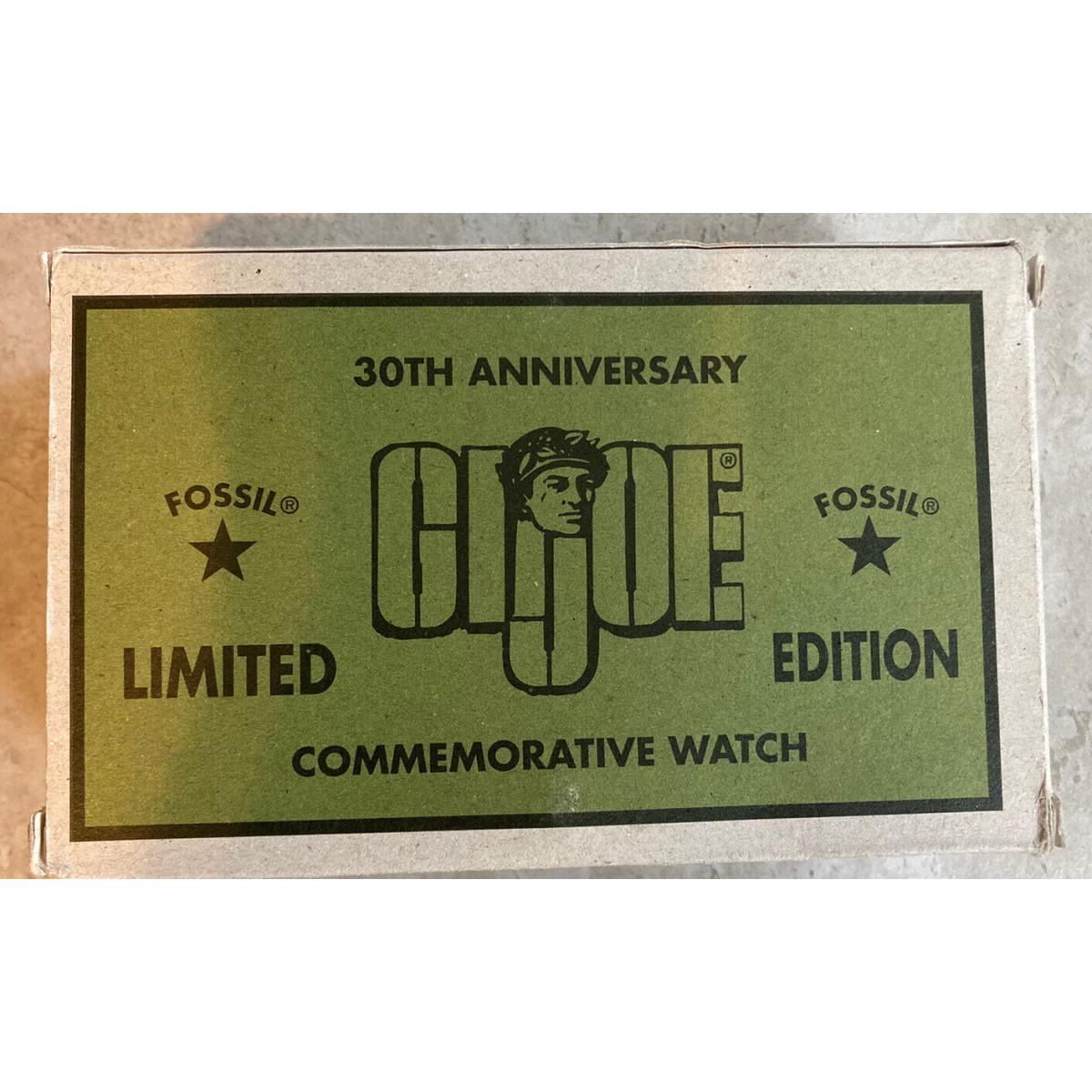 1994 Fossil Limited Edition GI Joe 30th Anniv. Watch +pewter Guy AA 9721