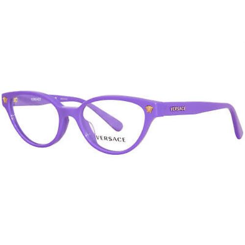 Versace VK3322U 5377 Eyeglasses Youth Kids Girl`s Violet Full Rim Cat Eye 47mm