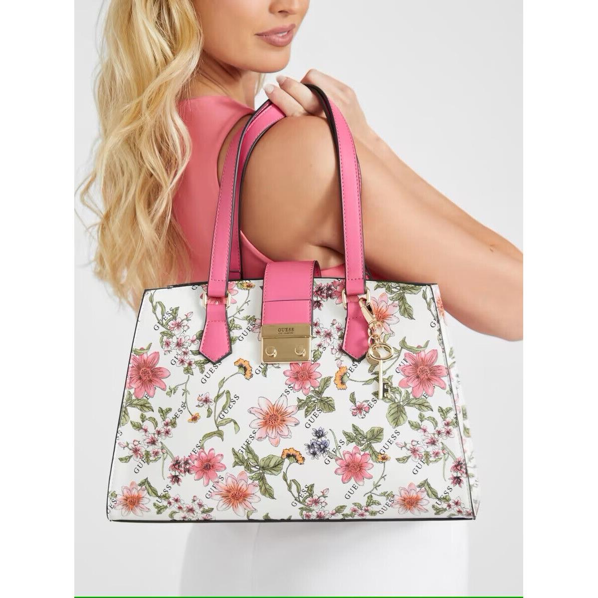 Guess pink discount floral purse