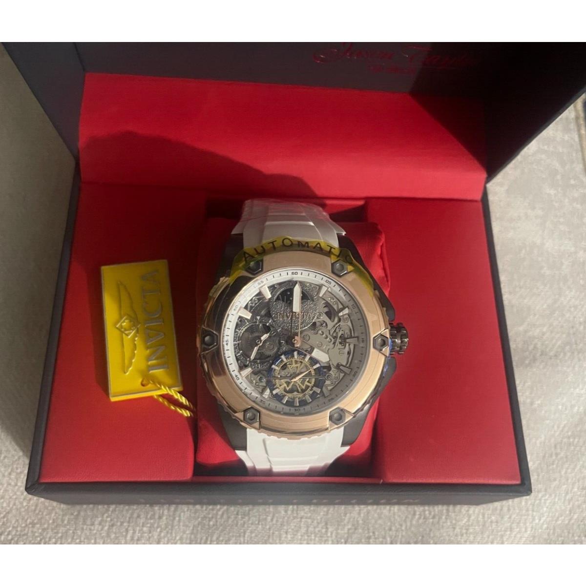 Watch Invicta Akula Automatic Men`s 51mm Rose Gold White