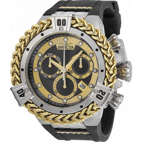 Invicta Men`s 35580 Bolt Quartz Chronograph Gold Black Dial Watch