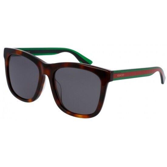 Gucci Men`s Sunglasses GG0057SK 003 Havana Green/grey Lens