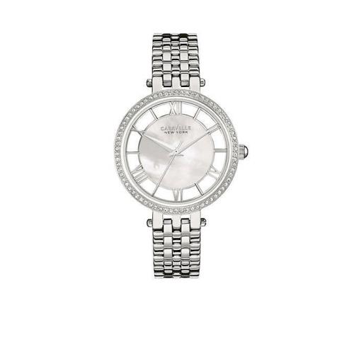 Caravelle York Women`s Quartz Stainless Steel Watch Color Silver-toned