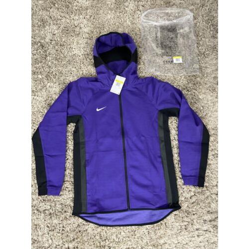 Nike Dri-fit Tech Full-zip Hoodie Purple/black/grey Rare DN6213-545 Small