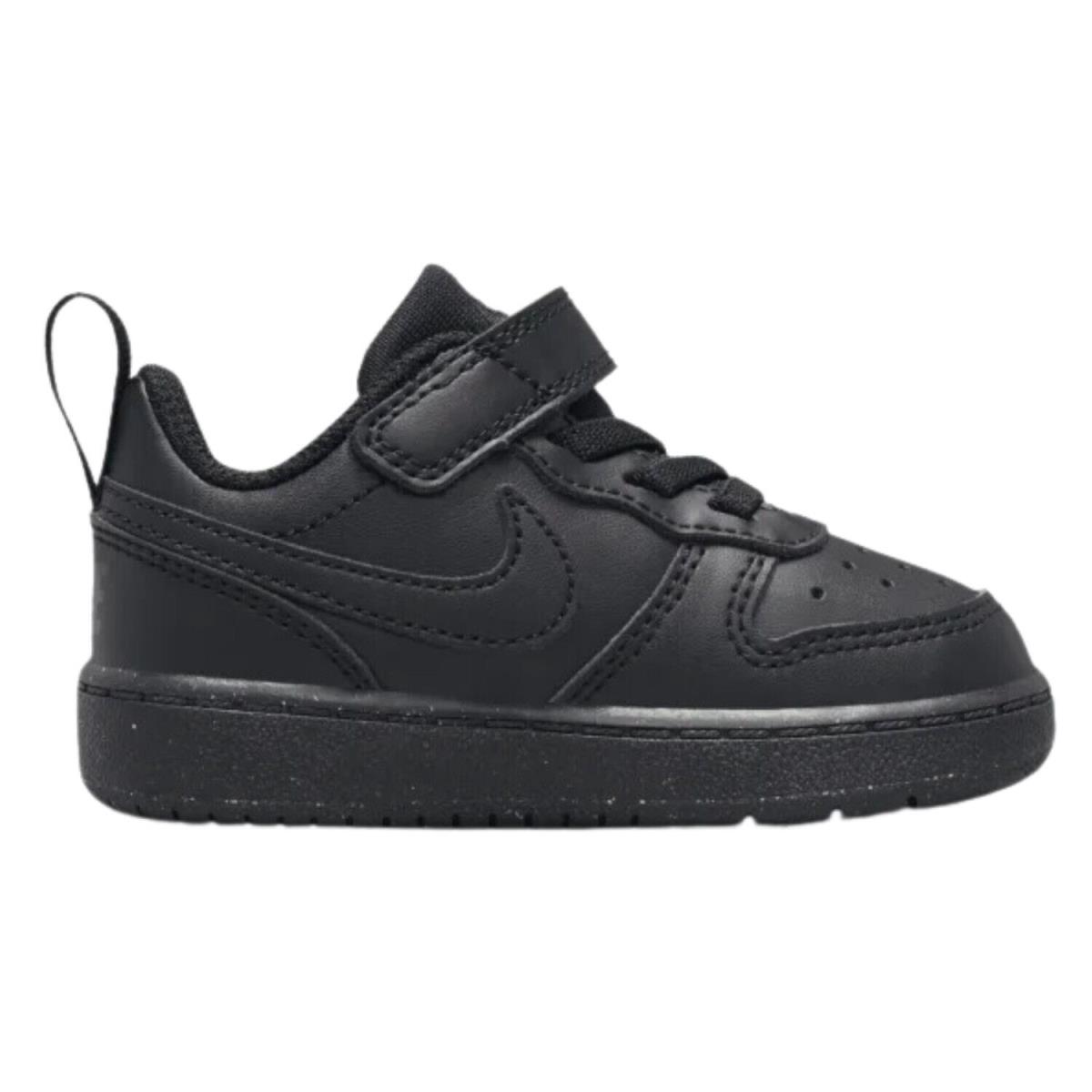 Nike Court Borough Low Recraft Toddlers Style : Dv5458-002 - Black/Black-Black