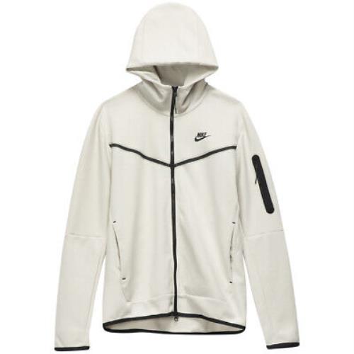 Nike Sportswear Tech Fleece Full-zip Hoodie Light Bone/black
