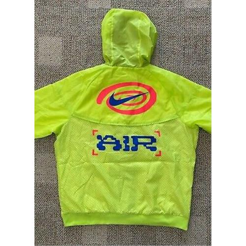 Men`s XL Nike Sportswear Catching Air Windrunner Full Zip Jacket Neon CW4708