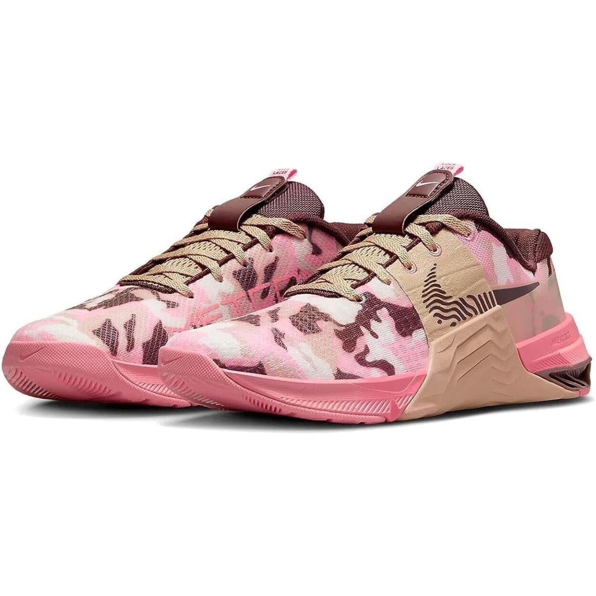 Nike Metcon 8 Amp Womens Size 11 Shoes DV9013 200 Coral Chalk Pink Camo - Multicolor