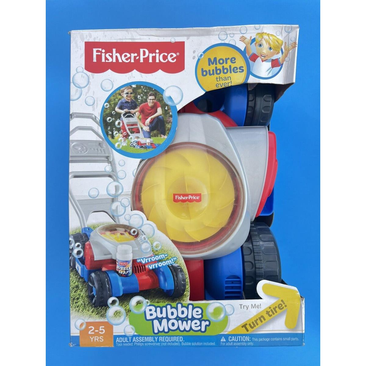 Fisher Price Bubble Mower Play Lawn Mower Children Outdoor Garden Toy Gift