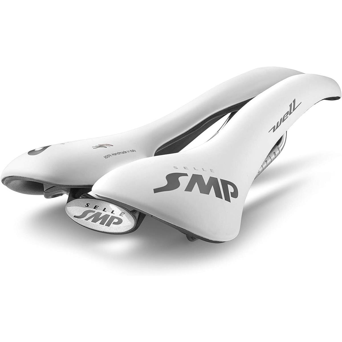 Selle Smp Well Saddle White Polyurethane PU Road-racing Mtb Italy Made