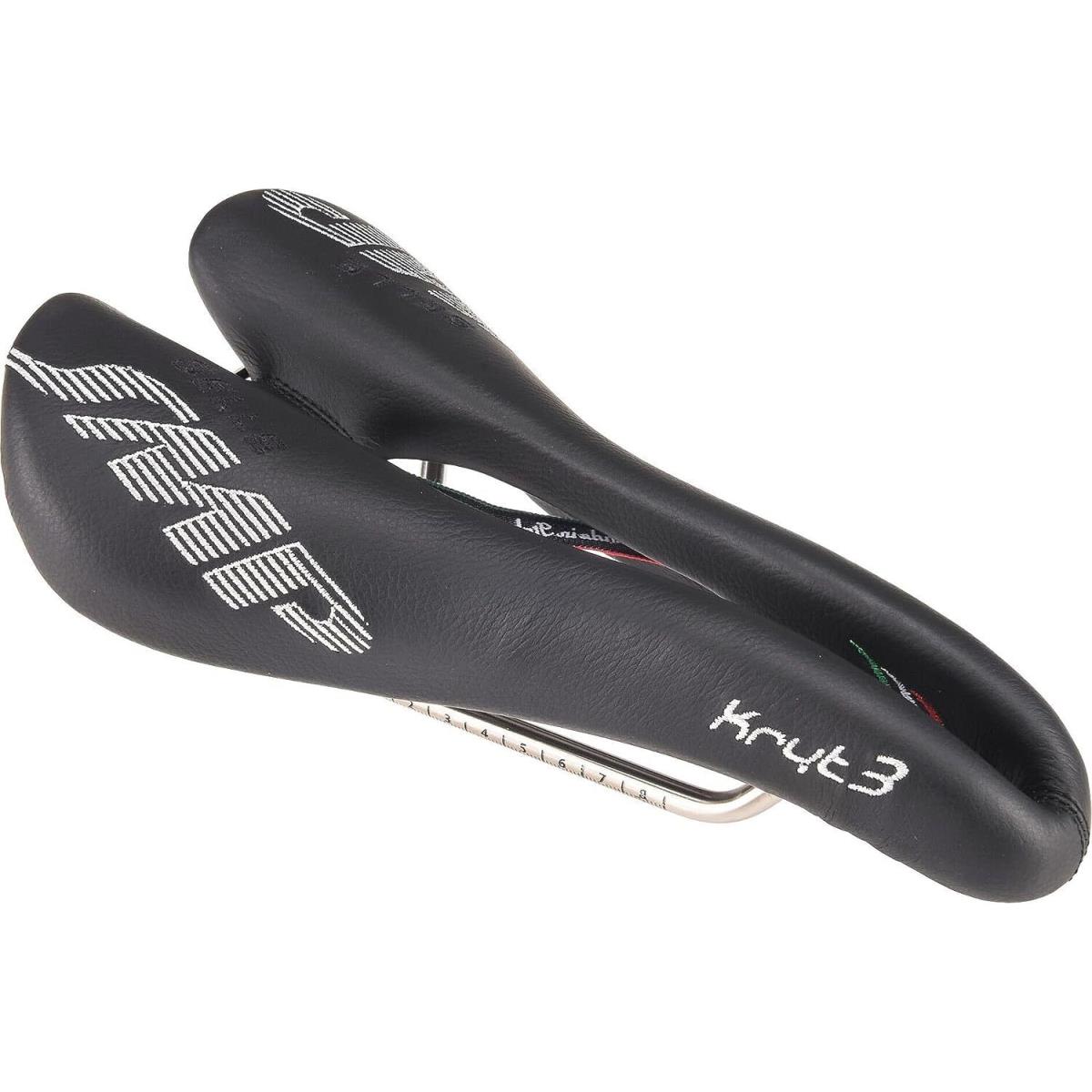 Selle Smp Kryt 3 Crit Bicycle Saddle Seat Italy Steel Leather Foamed Elastomer