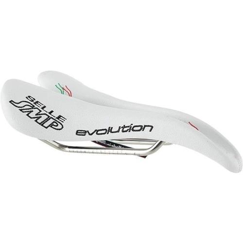 Selle Smp Smp 4bike Evolution Saddles White High Quality Leather Material Usa