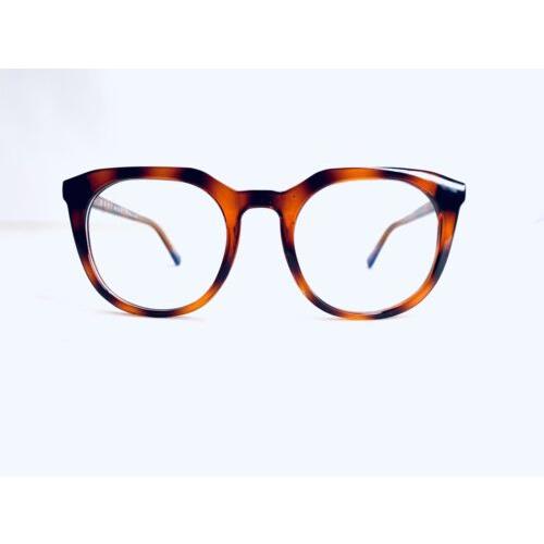 Quay Australia Brown Amber Tortoise Oval Eyeglasses Scrollin 50 16 135