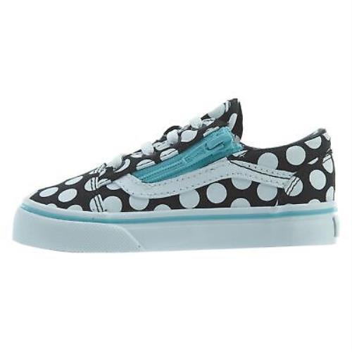 Vans Old Skool Zip Toddlers Style : Vn0a38ef-MMX - (Polka Dot) Black/Blue Ra