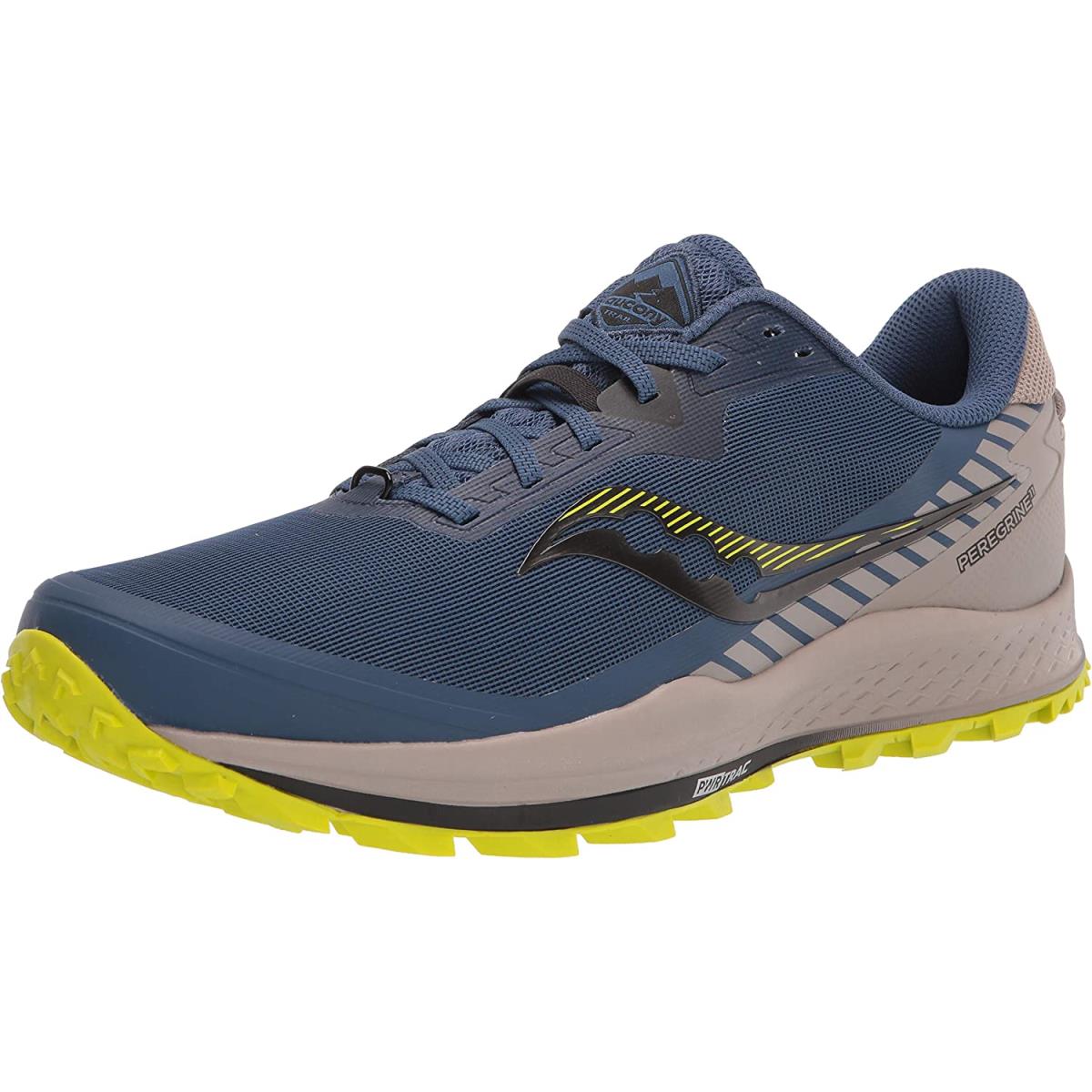 Saucony Men`s Peregrine 11 Trail Running Shoe Storm/Gravel