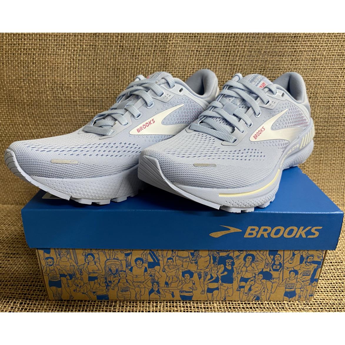 Brooks 1203531B427 Women`s Adrenaline Gts 22 Blue/white/rose Athletic Shoe